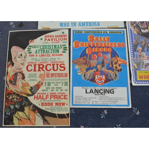 23 - Collection of Circus advertising posters to include Circus Vargas, Circus Rico, Ashton's etc plus a ... 