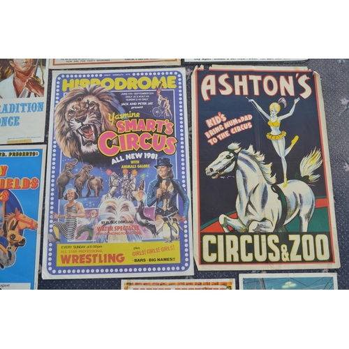 23 - Collection of Circus advertising posters to include Circus Vargas, Circus Rico, Ashton's etc plus a ... 