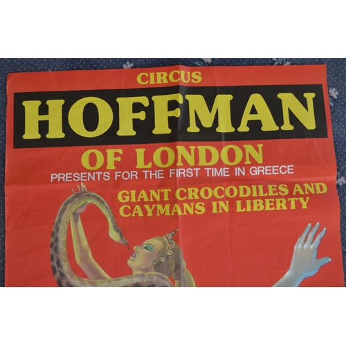 5 - Circus Hoffman Of London Greece tour advertising poster (dated 1984) featuring The Prince Karah Khaw... 