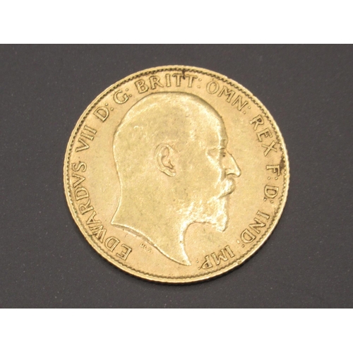 625 - Edward VII 1910 Half-Sovereign