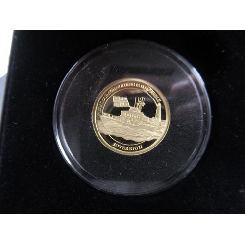 635 - Harrington & Byrne - The Official 2021 Royal National Lifeboat Institution Gold Proof Sovereign and ... 