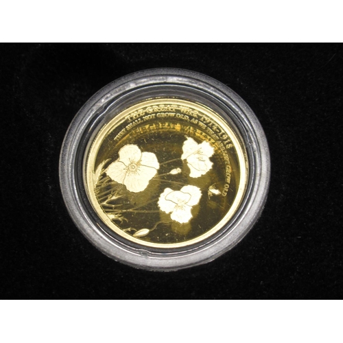 650 - The Bradford Exchange - The Official Lest We Forget Gold Sovereign Set, comprising Double Sovereign,... 