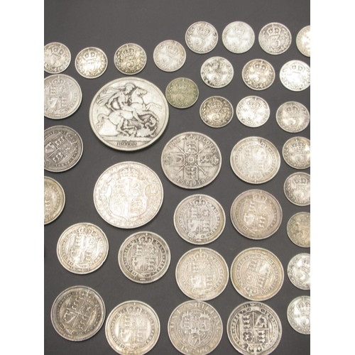 687 - Collection of Queen Victoria to Pre-1920 GB silver content, shillings, 3 pences, etc. (gross 8.3ozt)