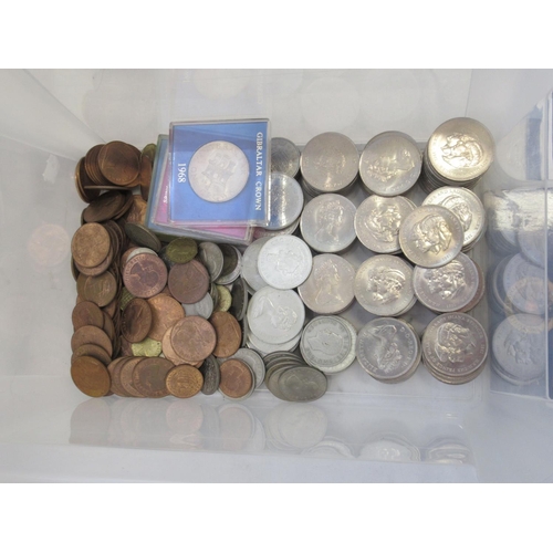 759 - Large collection of British and other coins in 2 boxes