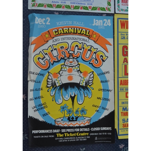 26 - Collection of Circus, theatre and other themed advertising posters, largest Gerry Cottle's Circus (1... 