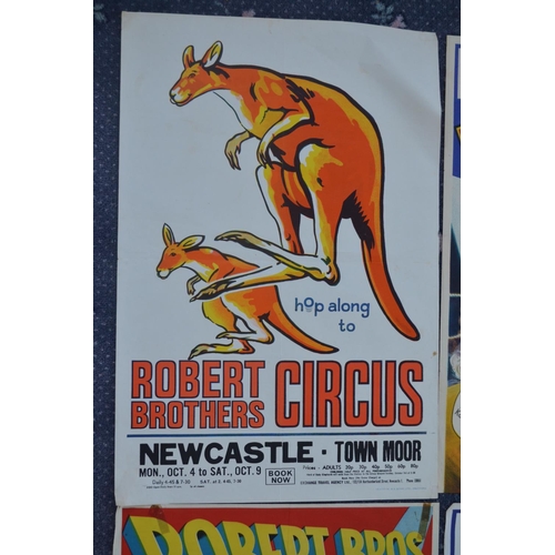 27 - Six Robert Bros Circus advertising posters (to include W.E.Berry printed examples), all 76x50.5cm (9... 