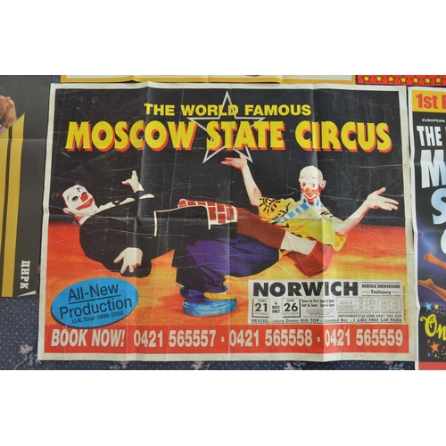 29 - Twelve international themed circus poster to include Moscow State Circus, Circus Roncalli (largest p... 