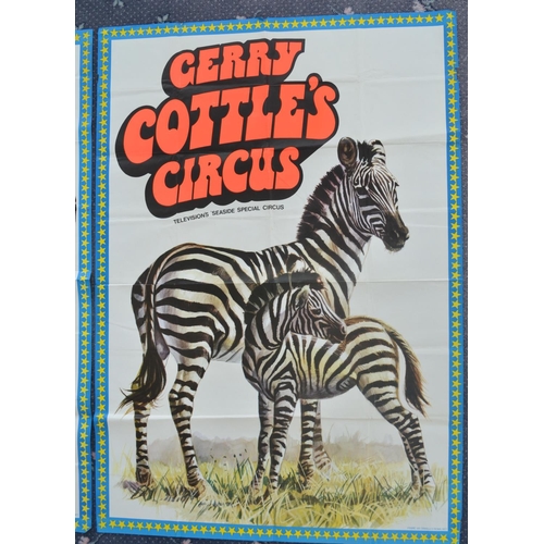 36 - Two large Gerry Cottle's Circus posters, both dated 1977 (97x139.5cm)