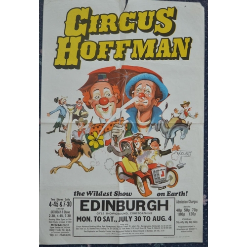 47 - Six Circus Hoffman event advertising posters (including 5 W.E.Berry), 4 with named venues, larger ex... 