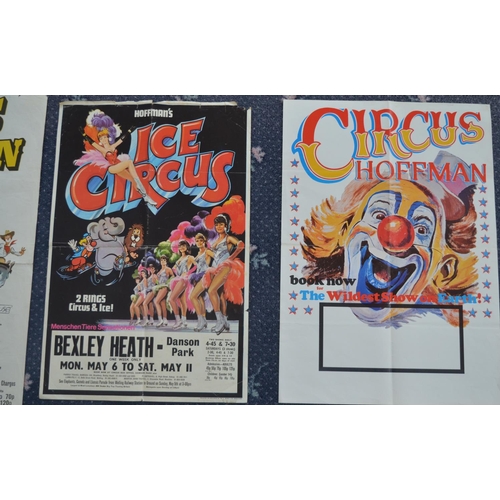 47 - Six Circus Hoffman event advertising posters (including 5 W.E.Berry), 4 with named venues, larger ex... 