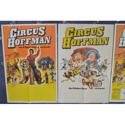 50 - Six W.E.Berry Circus Hoffman event advertising posters, 4 with venue panels, larger examples all app... 