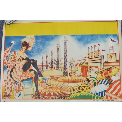 55 - Three North American circus posters to include Circus Hoffman's American Three Ring Circus (96.5x137... 