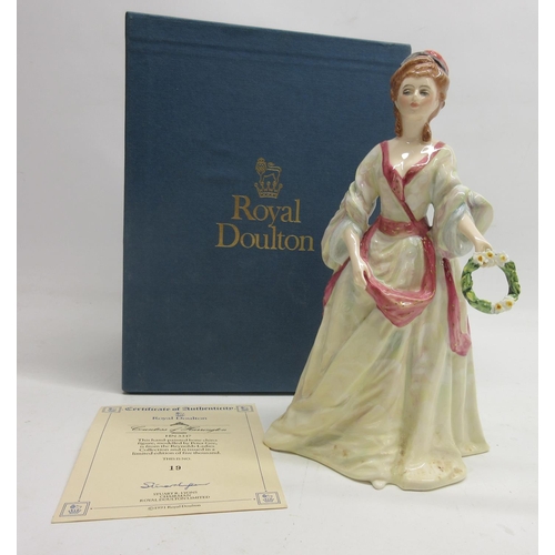 1002 - Royal Doulton figure, Countess of Harrington HN3317, limited edition of 5000, from the Reynolds Ladi... 