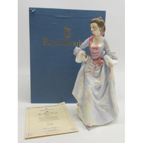 1003 - Royal Doulton figure, Mrs Hugh Bonfoy HN3319, limited edition of 5000, from the Reynolds Ladies Coll... 