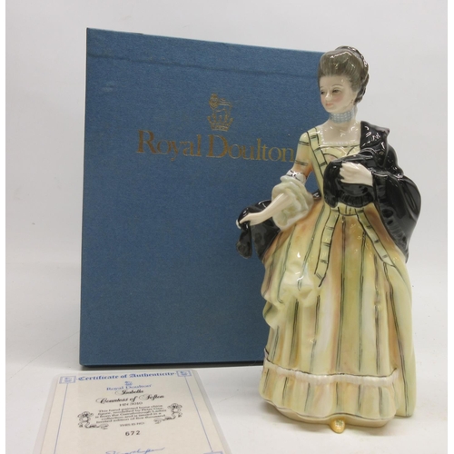 1005 - Royal Doulton figure, Isabella, Countess of Sefton  HN3010, limited edition of 5000, from the Gainsb... 