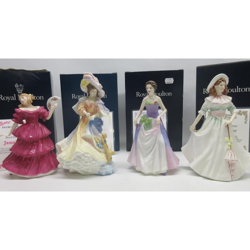 1009 - Royal Doulton figures, Figure of the Year 1997 Jessica HN3850, with box and certificate, H21cm. Coll... 