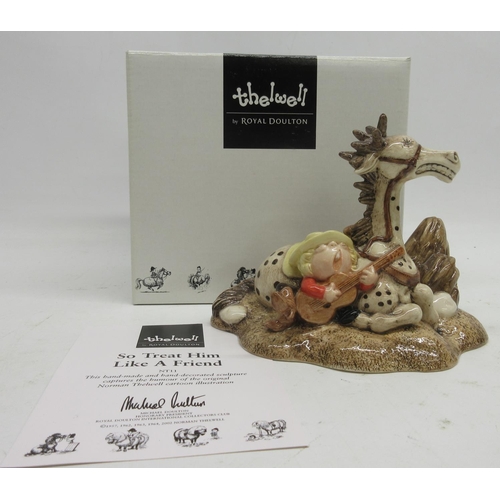 1012 - Thelwell by Royal Doulton figure, So Treat Him Like A Friend NT11, limited edition of one thousand, ... 