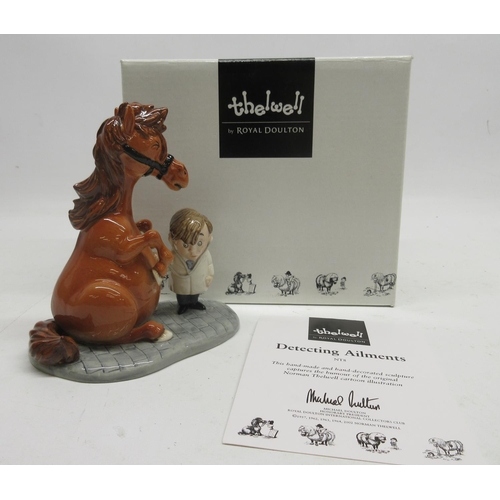 1014 - Thelwell by Royal Doulton figure, Detecting Ailments NT8, limited edition of one thousand, with box ... 