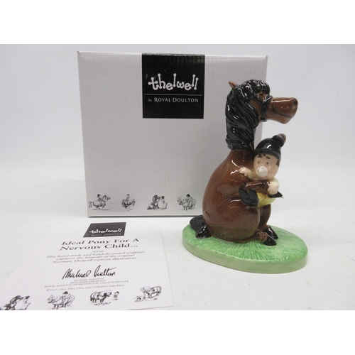 1015 - Thelwell by Royal Doulton figure, Ideal Pony for a Nervous Child... NT10, limited edition of one tho... 