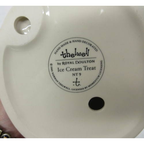 1016 - Thelwell by Royal Doulton figure, Ice Cream Treat NT9, limited edition of one thousand, with box and... 