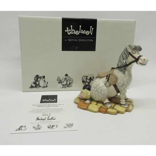 1019 - Thelwell by Royal Doulton figure, Powerful Hindquarters are a Distinct Advantage NT2, limited editio... 