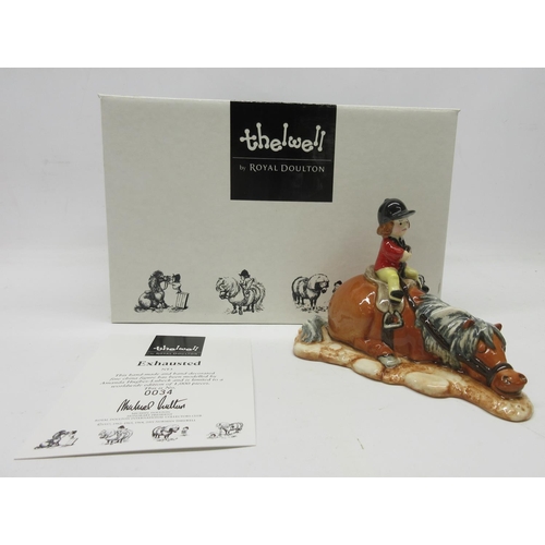 1020 - Thelwell by Royal Doulton figure, Exhausted NT3, limited edition of one thousand, with box and certi... 