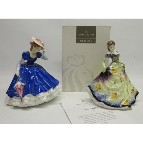 1025 - Royal Doulton Figures, The Waltz HN4897, limited edition of five hundred, H20.5cm, with box and cert... 