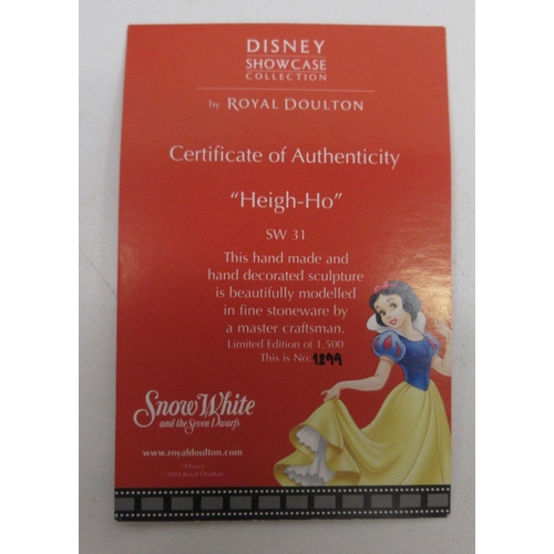 1028 - Disney Showcase Collection by Royal Doulton, Heigh Ho SW31, limited edition of one thousand five hun... 