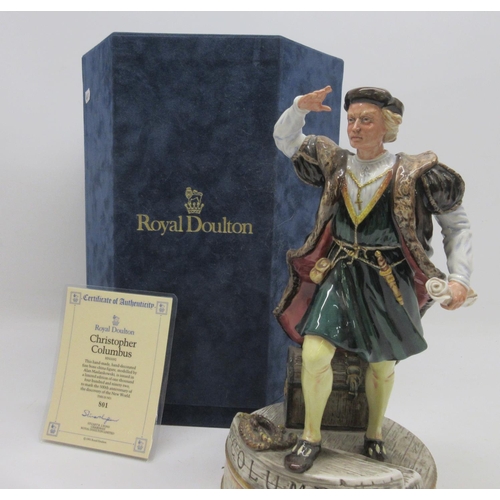 1029 - Royal Doulton figure, Christopher Columbus HN3392, limited edition of one thousand four hundred and ... 