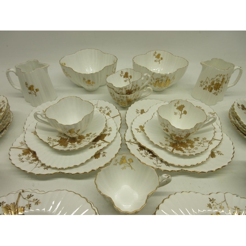 278 - Wileman late 19th century The Foley China tea ware in the Alexandra shape, Rg No. 60650, pattern num... 