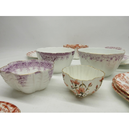 279 - Collection of late 19th and early 20th century Wileman Foley China, decorative teaware of various sh... 