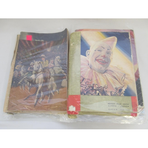 125 - Folder cont. Bertram Mills Circus programmes covering various dates from the late 1920s to 1960s