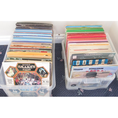 129 - Collection of vinyl LPs covering Circus, Organ, Wurlitzer and other similar music (approx.240)