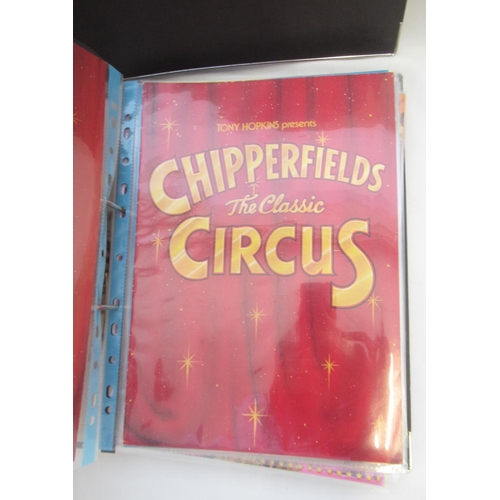 130 - Six folders cont. mixed Circus programmes from Sir Robert Fossett's Circus, Gerry Cottle's Circus, e... 