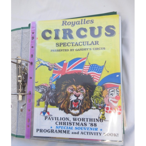 131 - Six folders cont. various Circus programmes from Mongolian State Circus, Gerry Cottles Circus, Royal... 