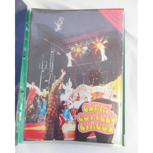 131 - Six folders cont. various Circus programmes from Mongolian State Circus, Gerry Cottles Circus, Royal... 