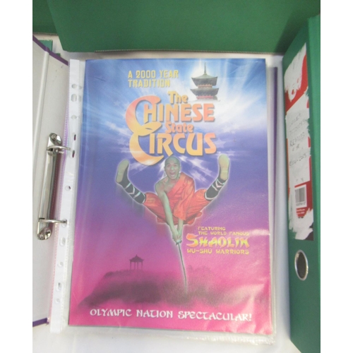 131 - Six folders cont. various Circus programmes from Mongolian State Circus, Gerry Cottles Circus, Royal... 