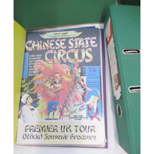 131 - Six folders cont. various Circus programmes from Mongolian State Circus, Gerry Cottles Circus, Royal... 