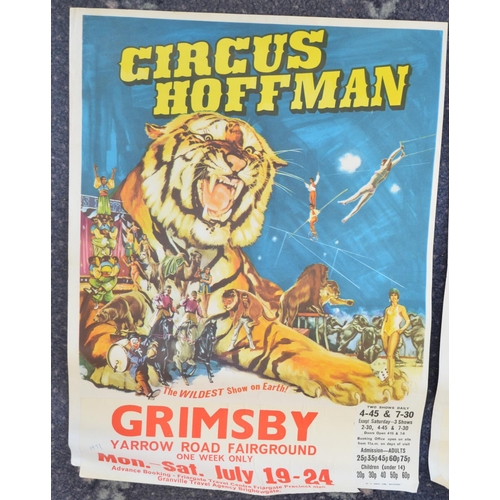 69 - Collection of Circus Hoffman and Gandey's Circus event advertising posters (early 1970's-80's), larg... 