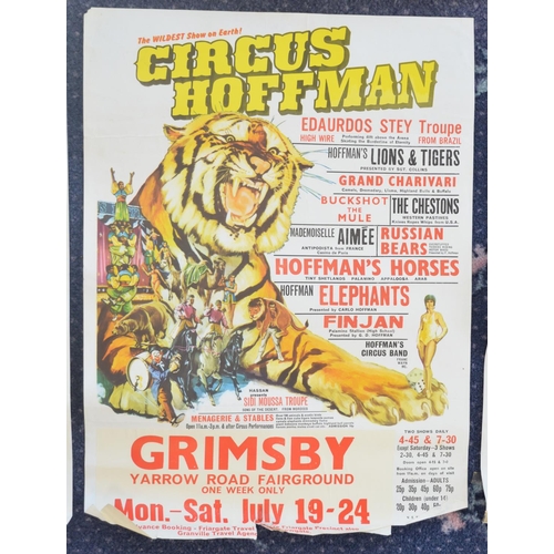 69 - Collection of Circus Hoffman and Gandey's Circus event advertising posters (early 1970's-80's), larg... 