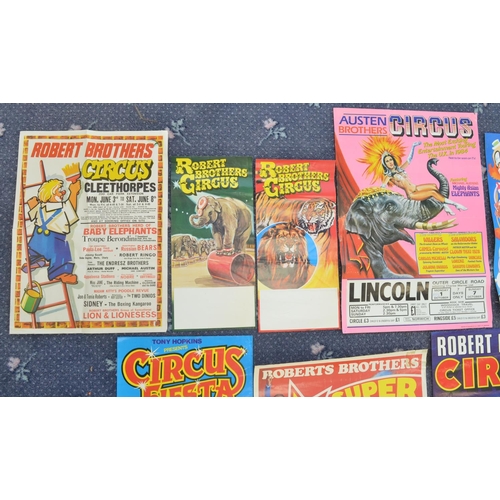 90 - Collection of circus event advertising posters, various circuses and locations to include Gandey's C... 