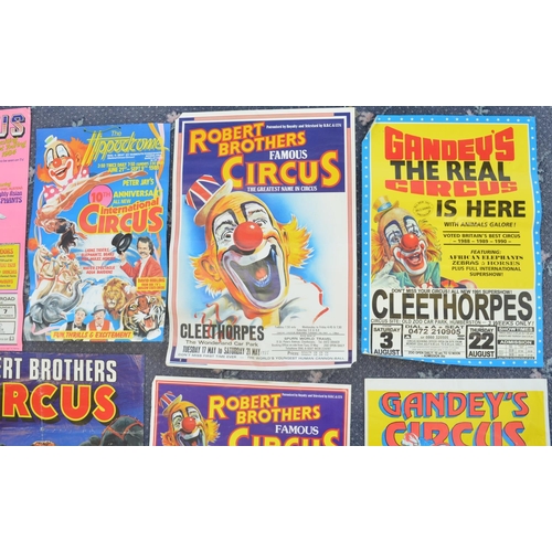 90 - Collection of circus event advertising posters, various circuses and locations to include Gandey's C... 