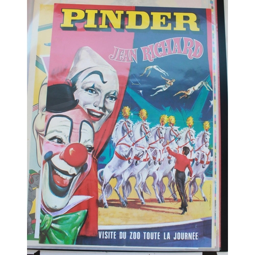 161 - Album containing a collection of circus posters performing in various countries, including, Cirque R... 