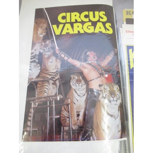 140 - Album of 36 retro circus posters of various styles and eras, including Circo Osorio, Circus Vargus, ... 