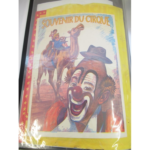 141 - Album of 42 retro circus posters of various styles and eras, including Circo Osorio, Cirque Rancy, T... 