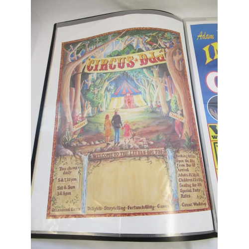 143 - Album of 40 circus-related posters of various styles and eras, including the first International Clo... 