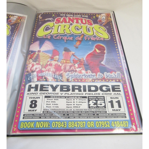 147 - Album of 41 French circus-related posters of various styles and eras promoting Le Cirque de France