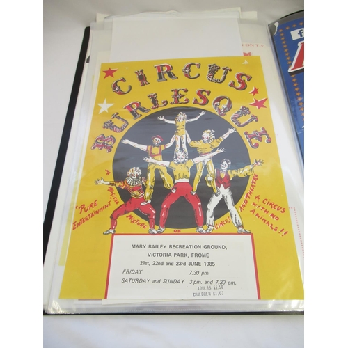 150 - Album of 41 circus-related posters of various styles and eras, including Peter Jolly's Circus, Chipp... 