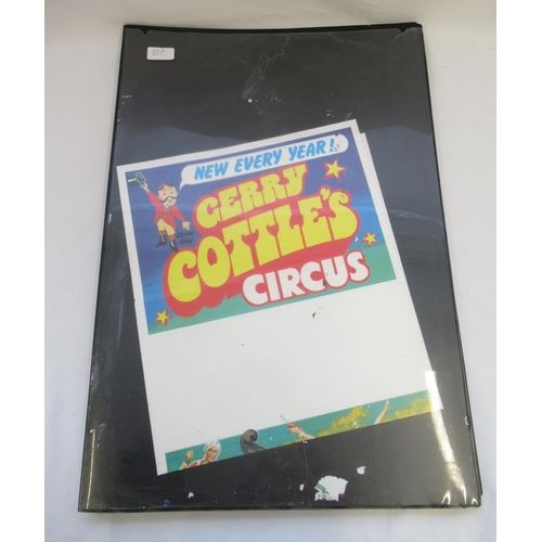 153 - Album of Gerry Cottle circus-related posters from across the UK, including The Daredevil circus at W... 