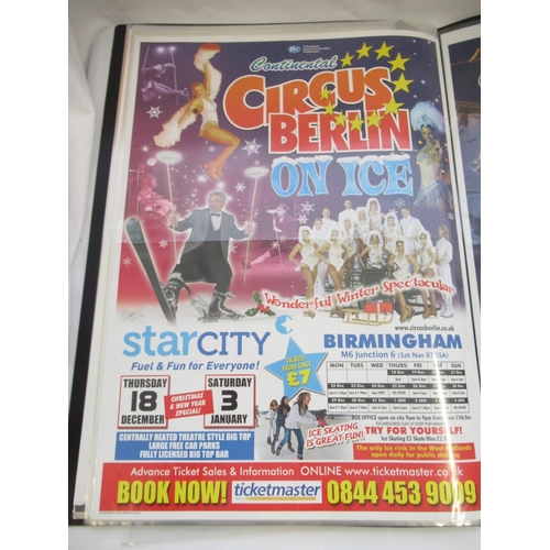 155 - Two albums of retro circus posters, including the Moscow State Circus performing across the UK, The ... 